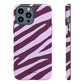 Zebra print purple - tough case