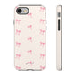 Crooked ribbon pattern cream - tough case