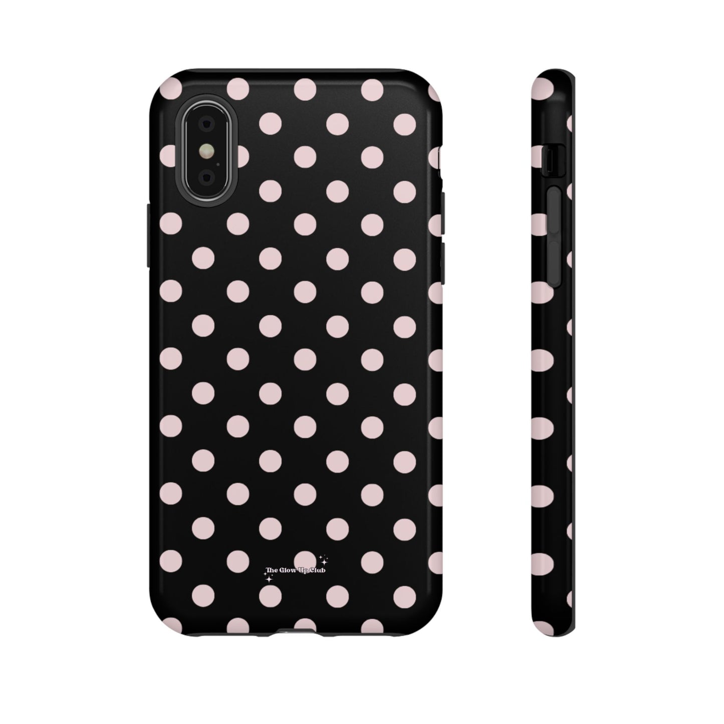 Black and pink dots - tough case