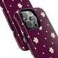 Flowers and dots burgundy - tough case