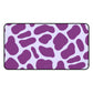 Purple giraffe - Desk Mat