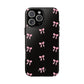 Crooked ribbon pattern black - tough case