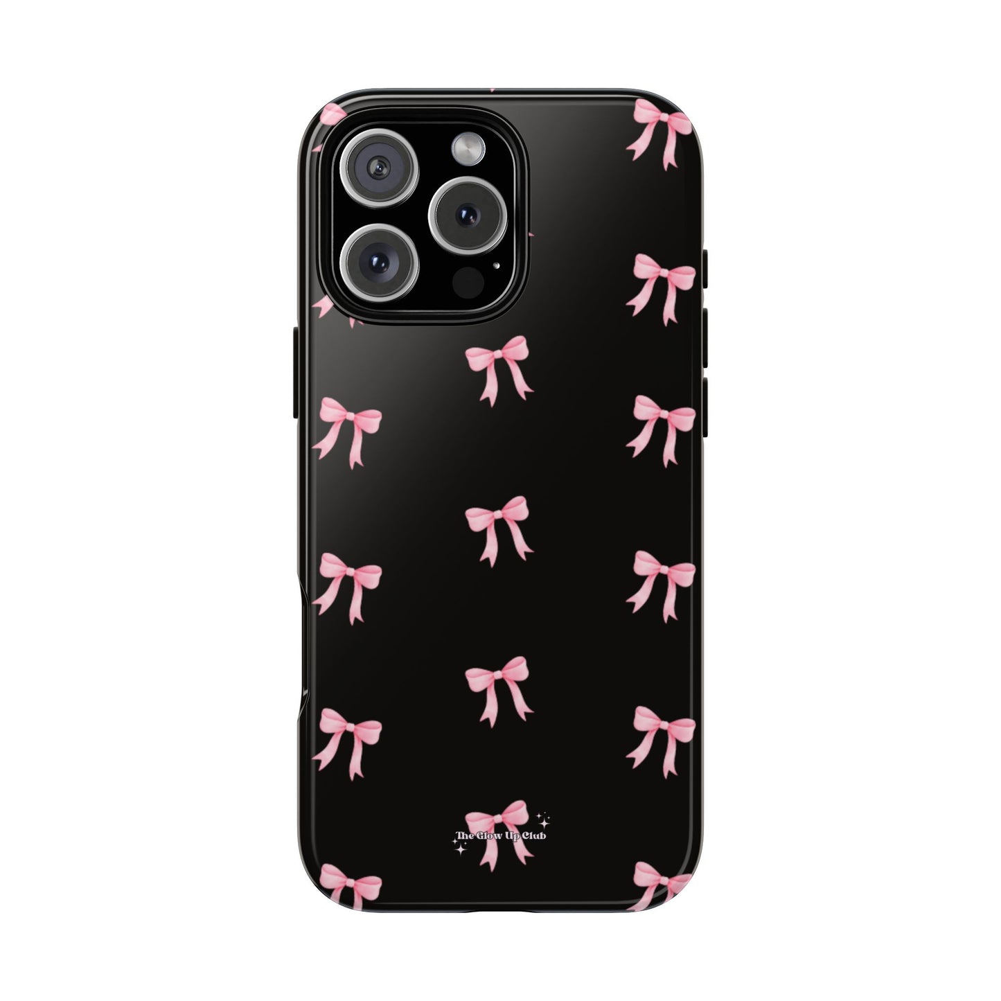 Crooked ribbon pattern black - tough case