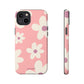 Floral pattern dark pink - tough case