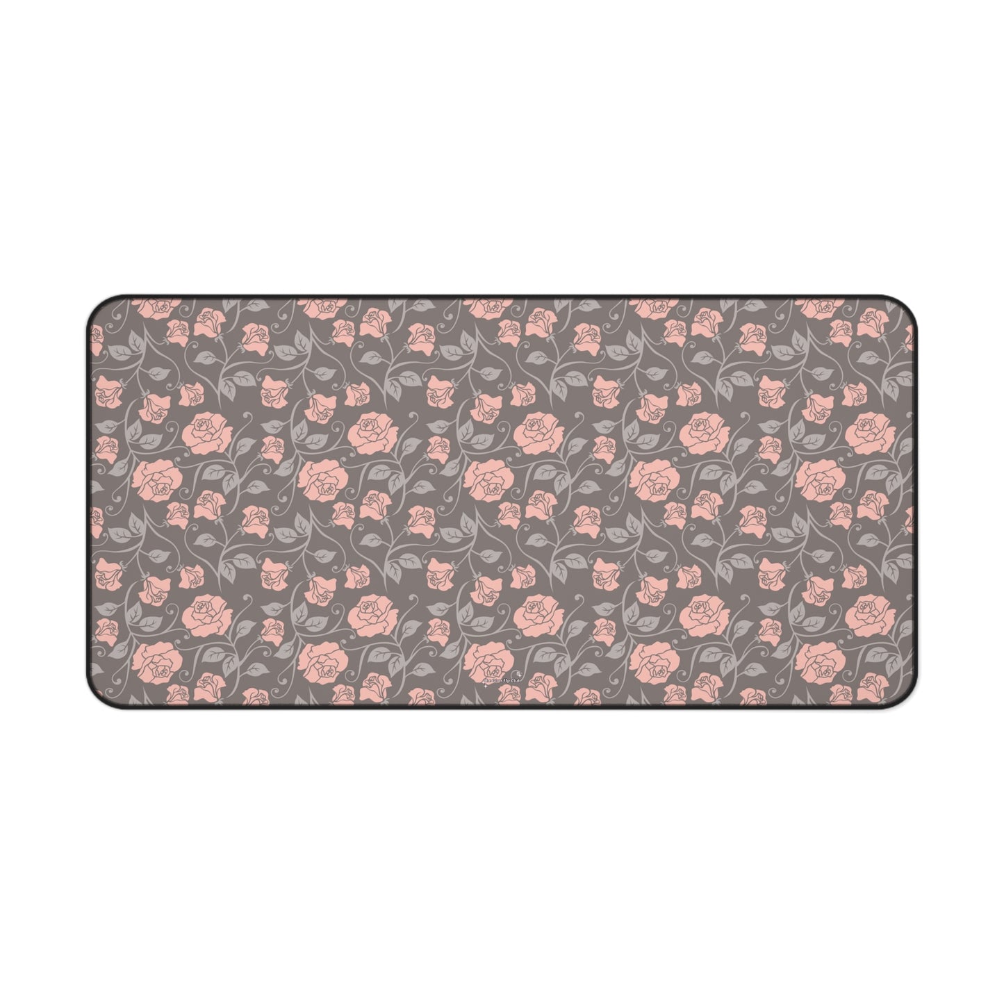 Small roses brown - Desk Mat