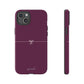 Simple ribbon burgundy - tough case