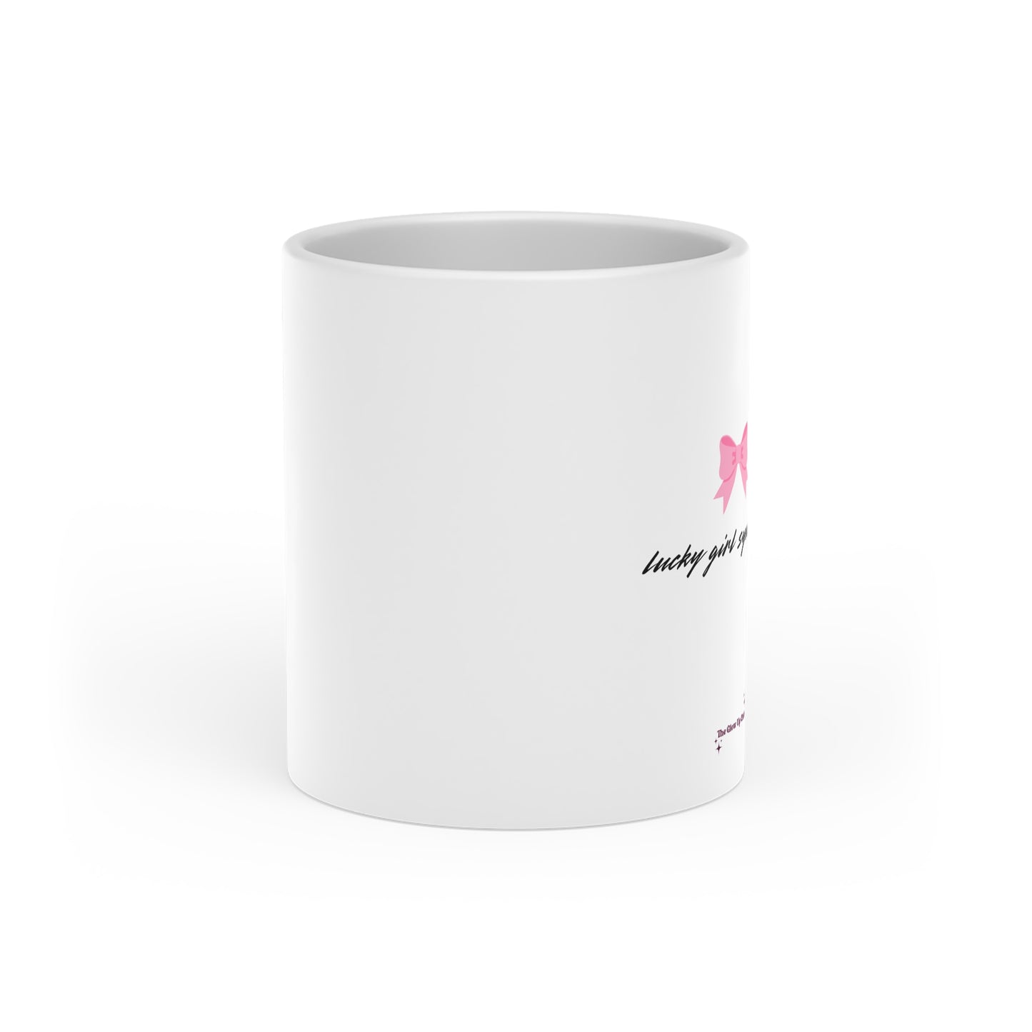 Lucky girl syndrome Heart-Shaped Mug