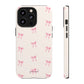 Crooked ribbon pattern cream - tough case