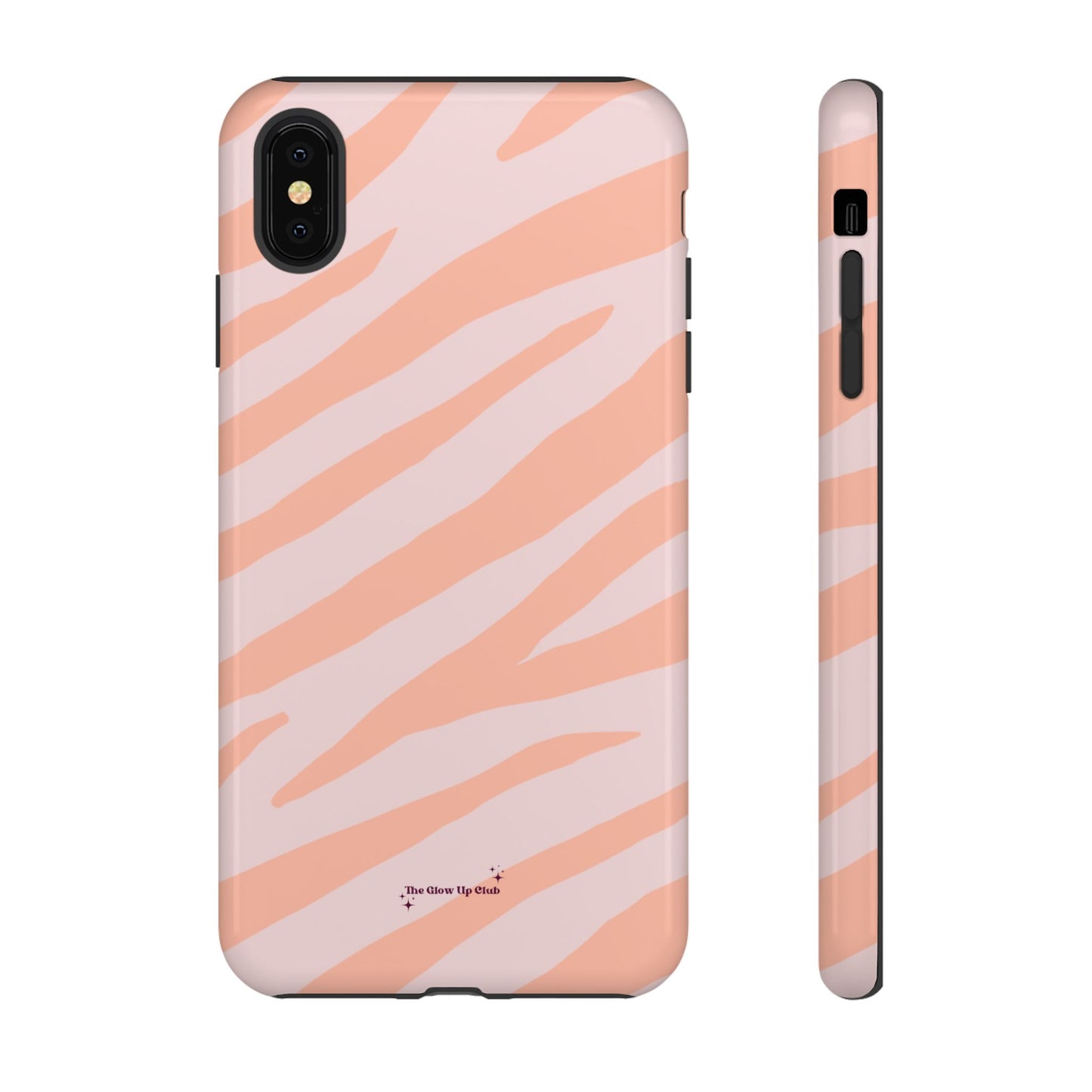 Zebra print orange - tough case