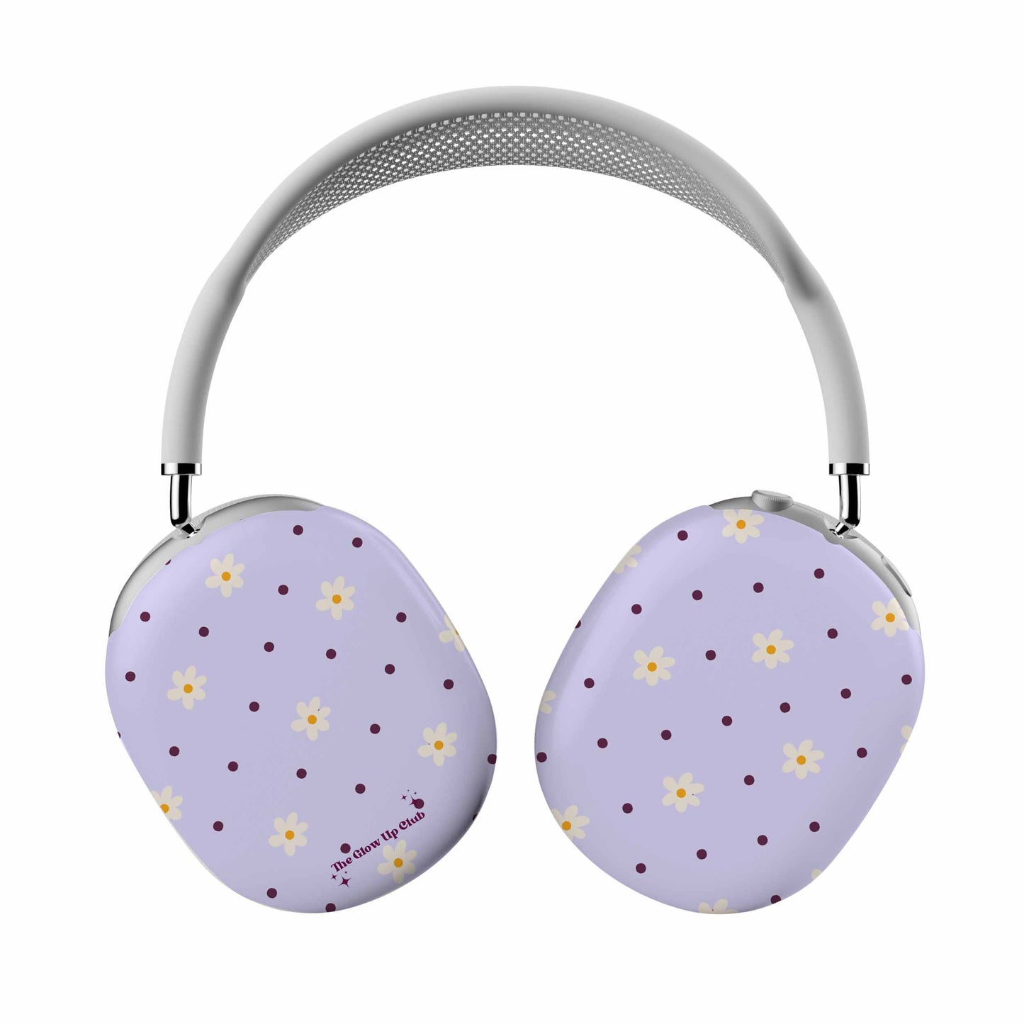 Flowers and dots purple - AirPod Max Cases