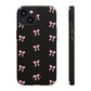 Crooked ribbon pattern black - tough case