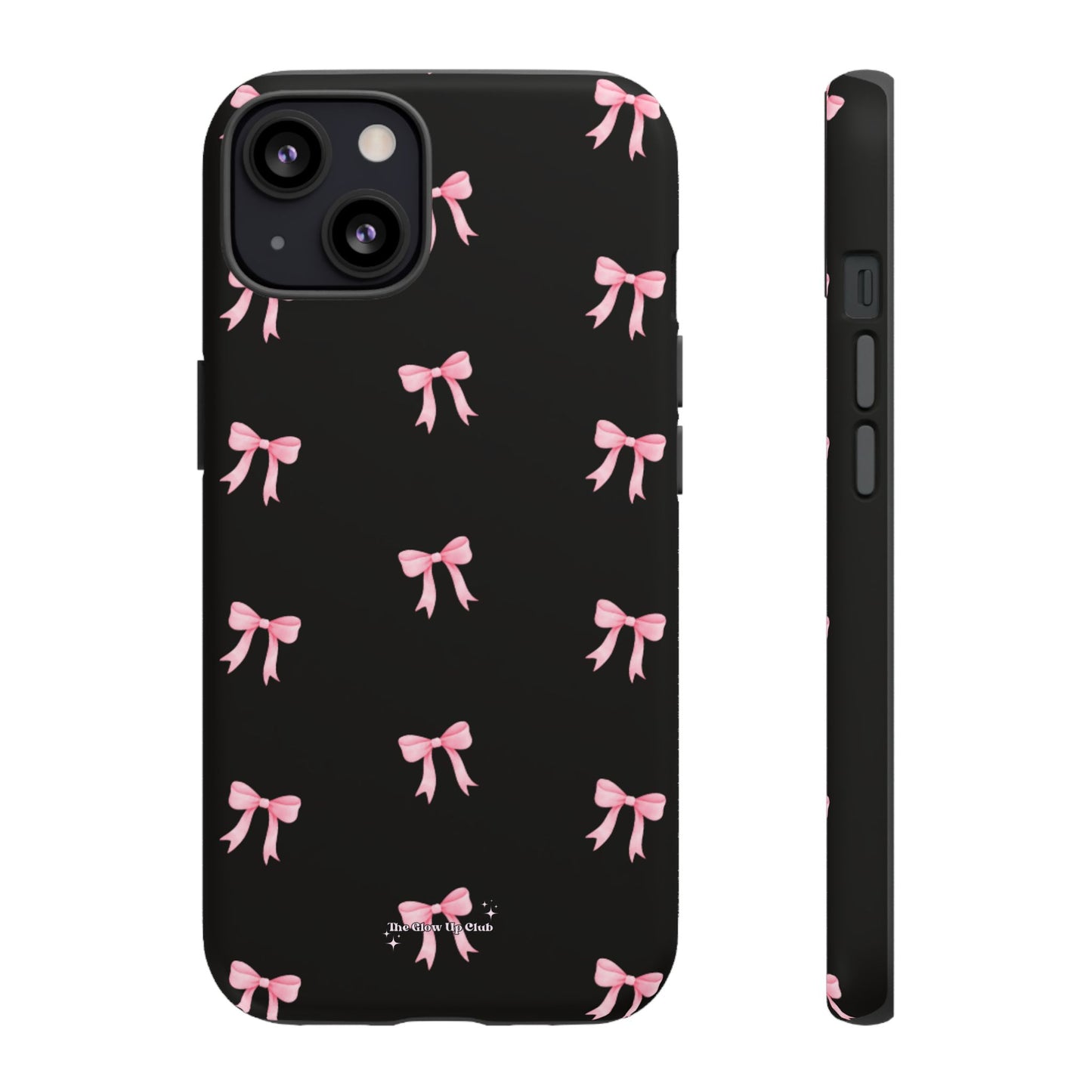 Crooked ribbon pattern black - tough case