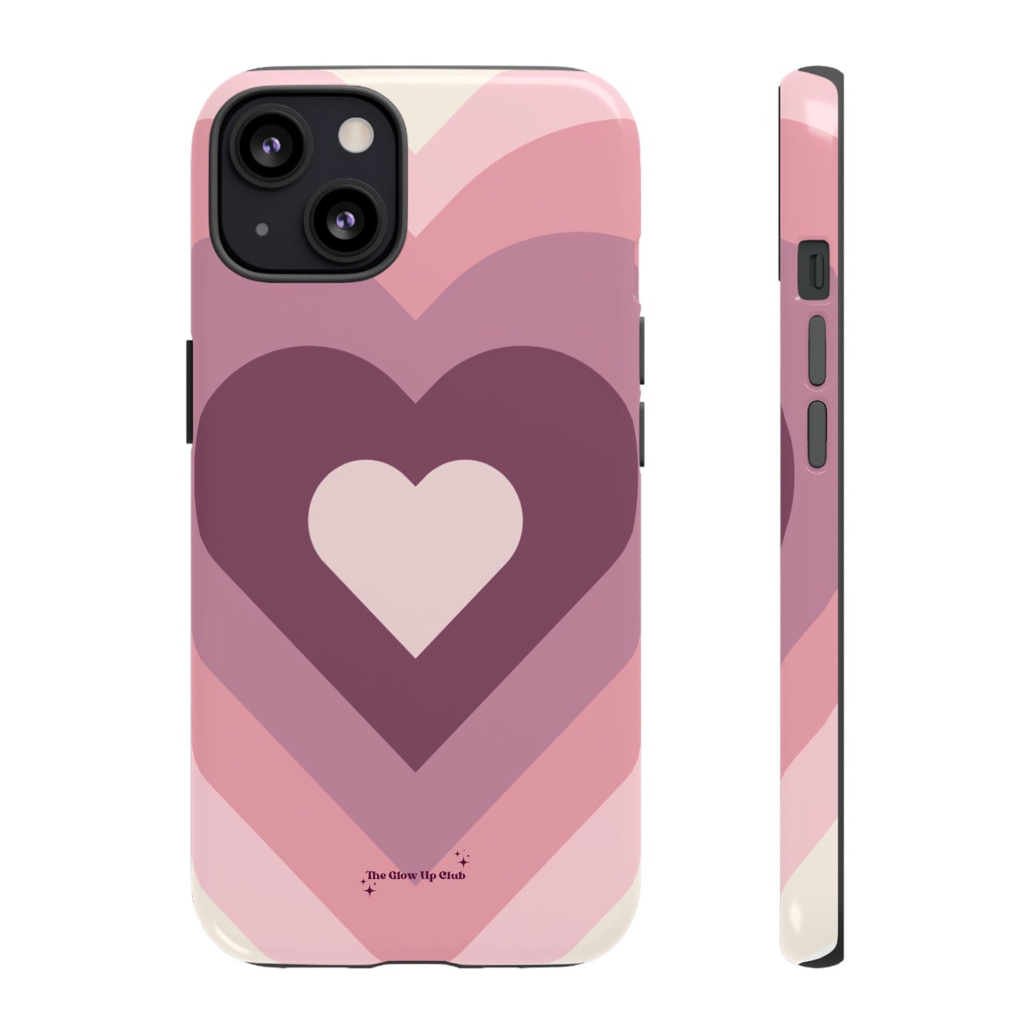 Heart layers pink - tough case