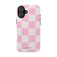 Pink white checkers - tough case