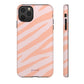 Zebra print orange - tough case