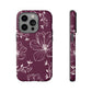 Realistic flowers burgundy - tough case