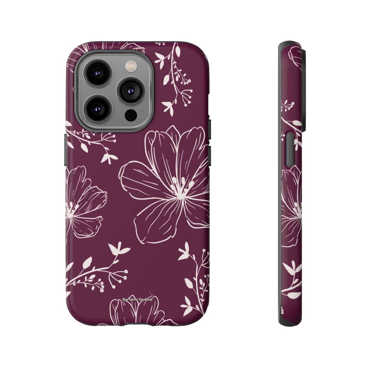 Realistic flowers burgundy - tough case