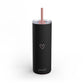 Minimalistic heart black Tumbler, 20oz
