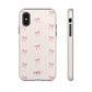 Crooked ribbon pattern cream - tough case