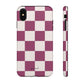 Burgundy checkers - tough case