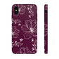 Realistic flowers burgundy - tough case