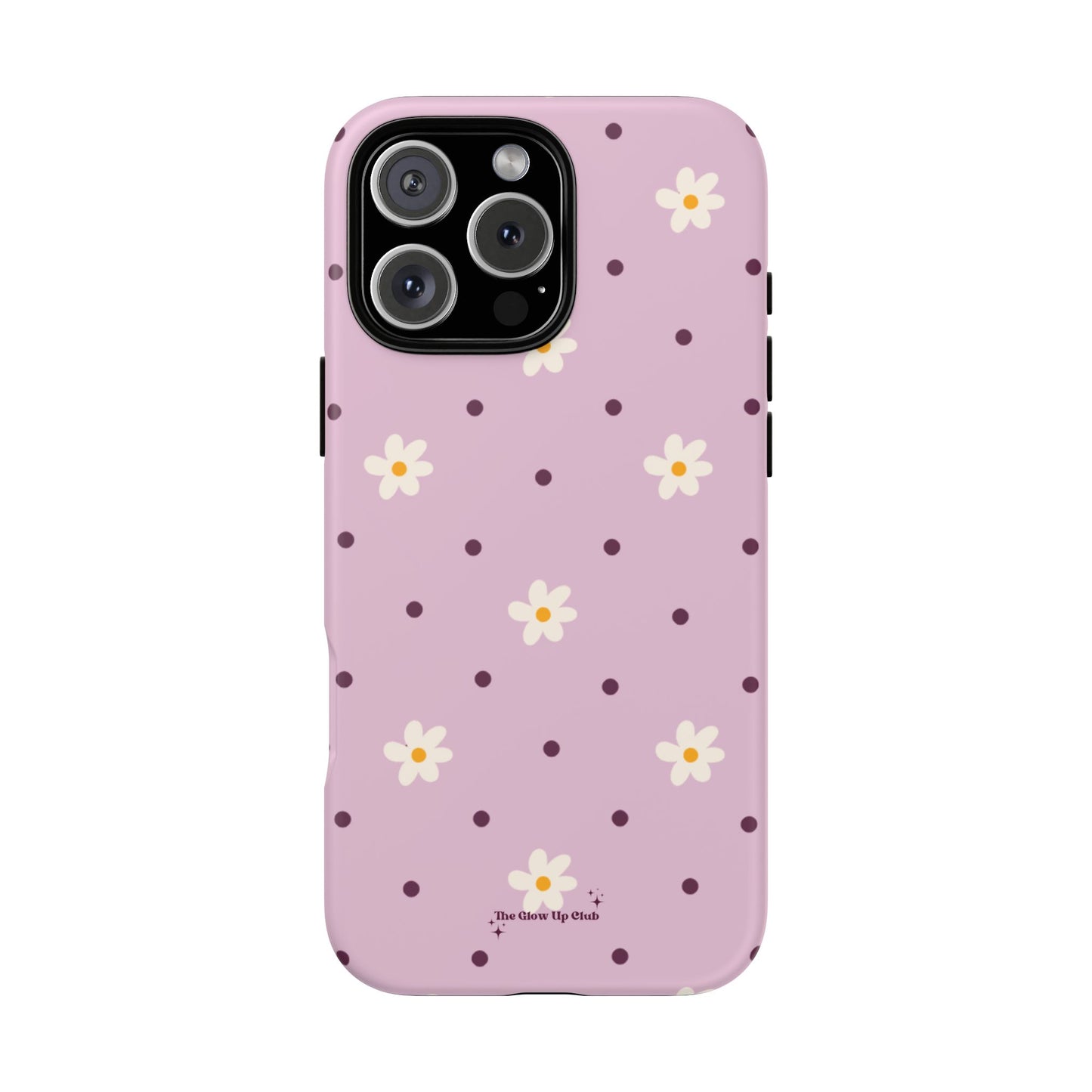 Flowers and dots pink - tough case