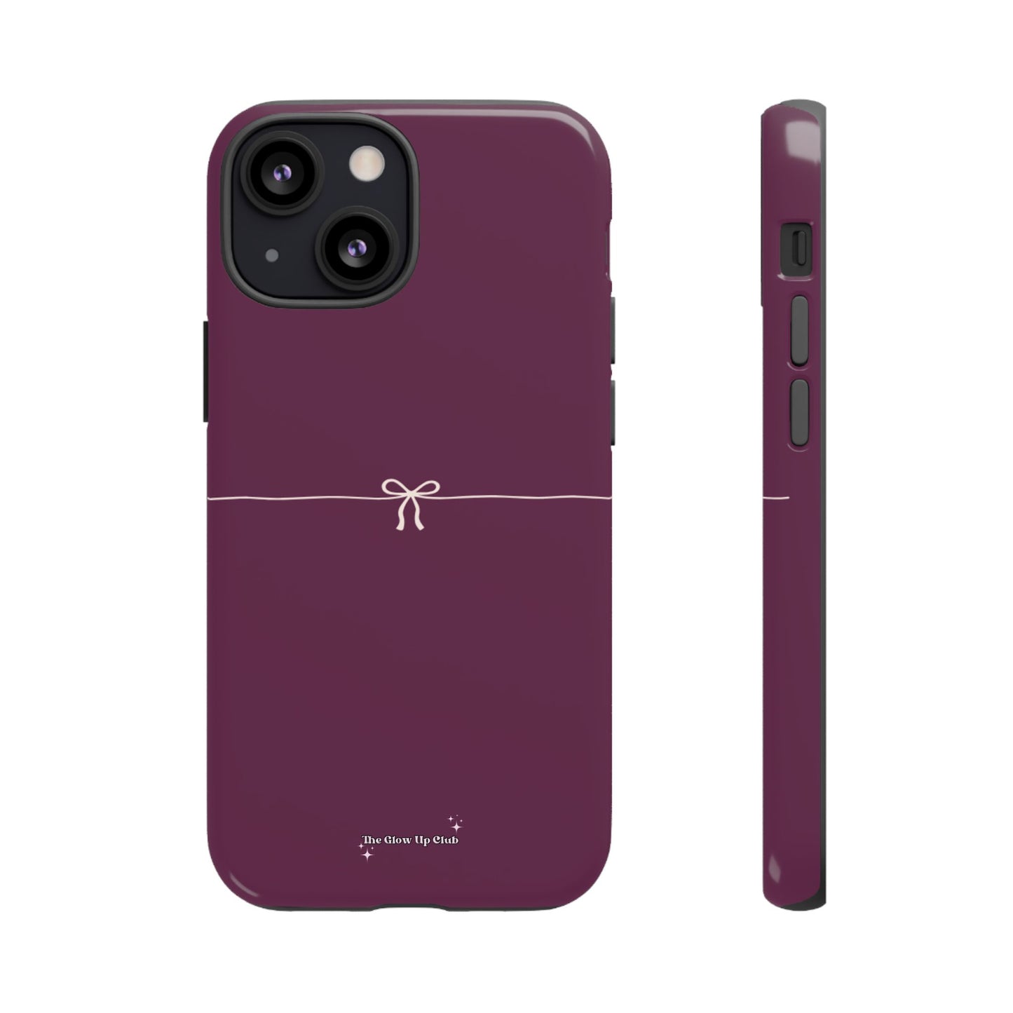 Simple ribbon burgundy - tough case