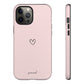 Minimalistic heart pink - tough case