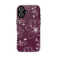 Realistic flowers burgundy - tough case