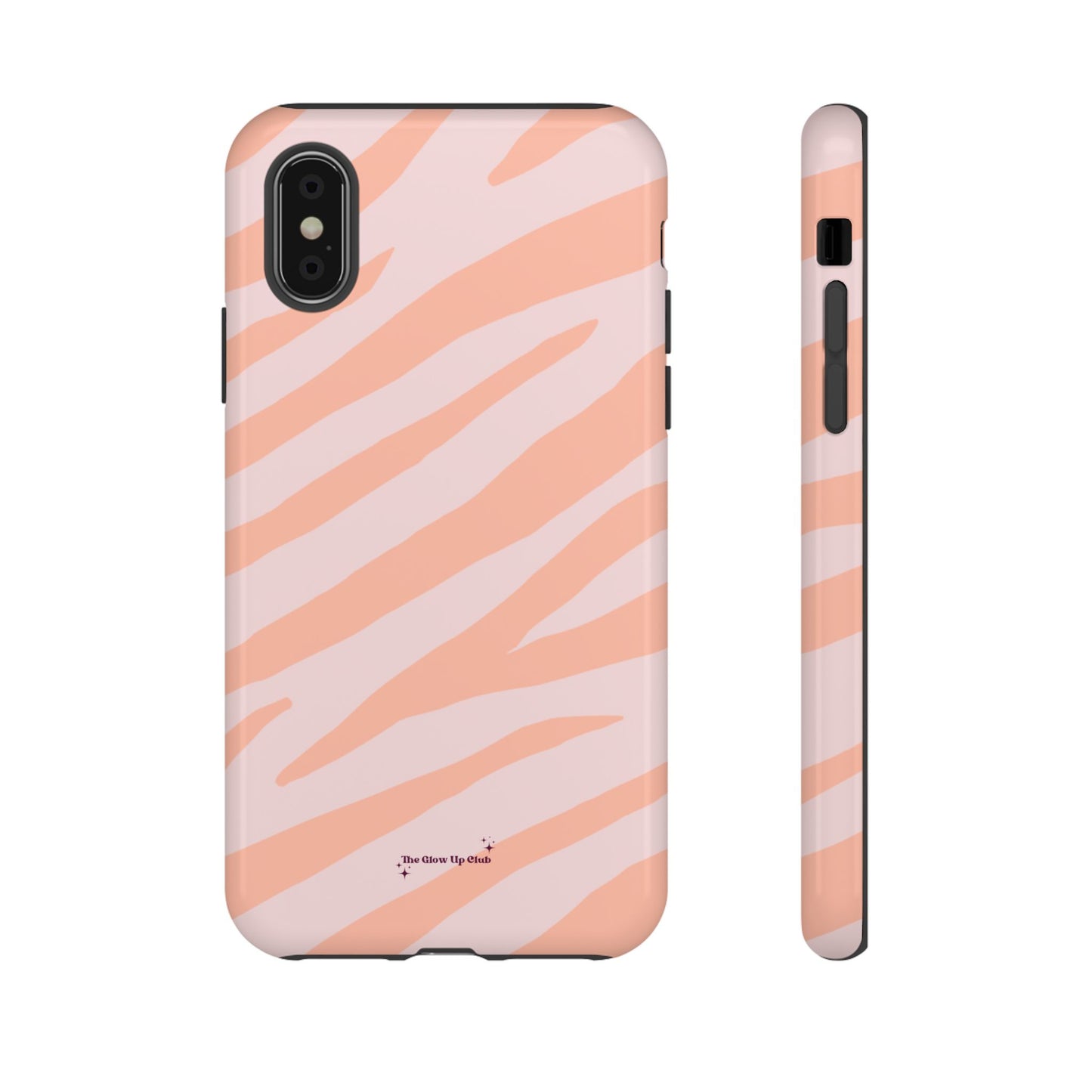 Zebra print orange - tough case