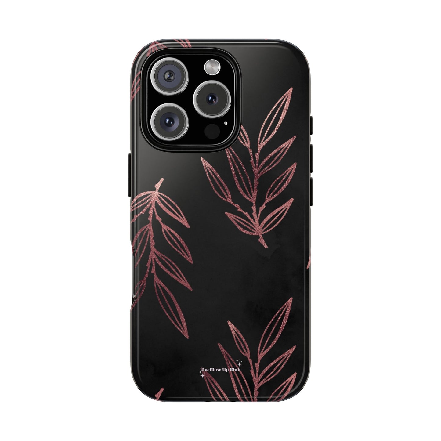 Rose gold leaves minimalistic - tough case