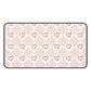 Pink heart checkers - Desk Mat