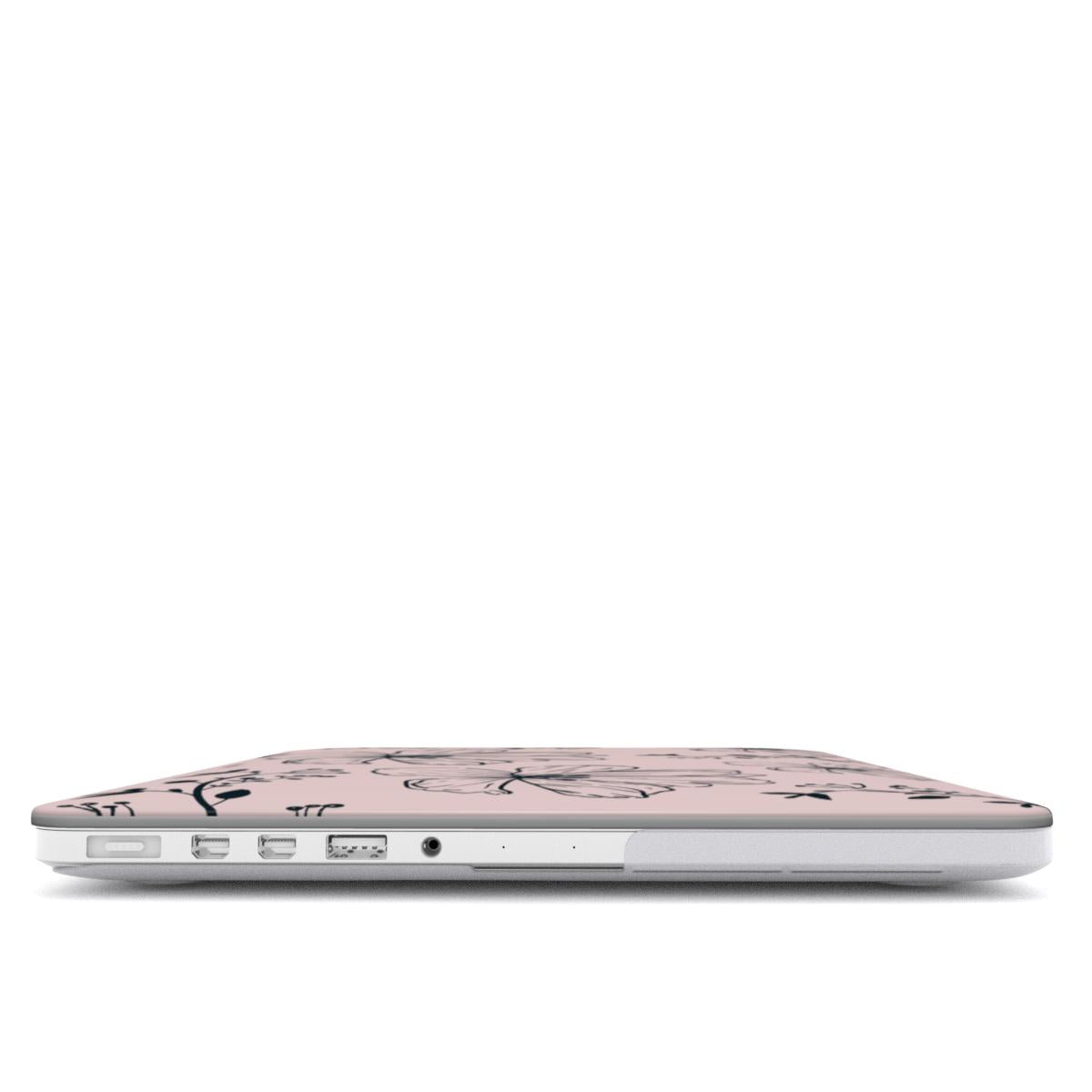 Realistic flowers pink MacBook Case