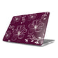 Realistic flowers burgundy MacBook Case