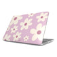 Purple floral pattern MacBook Case