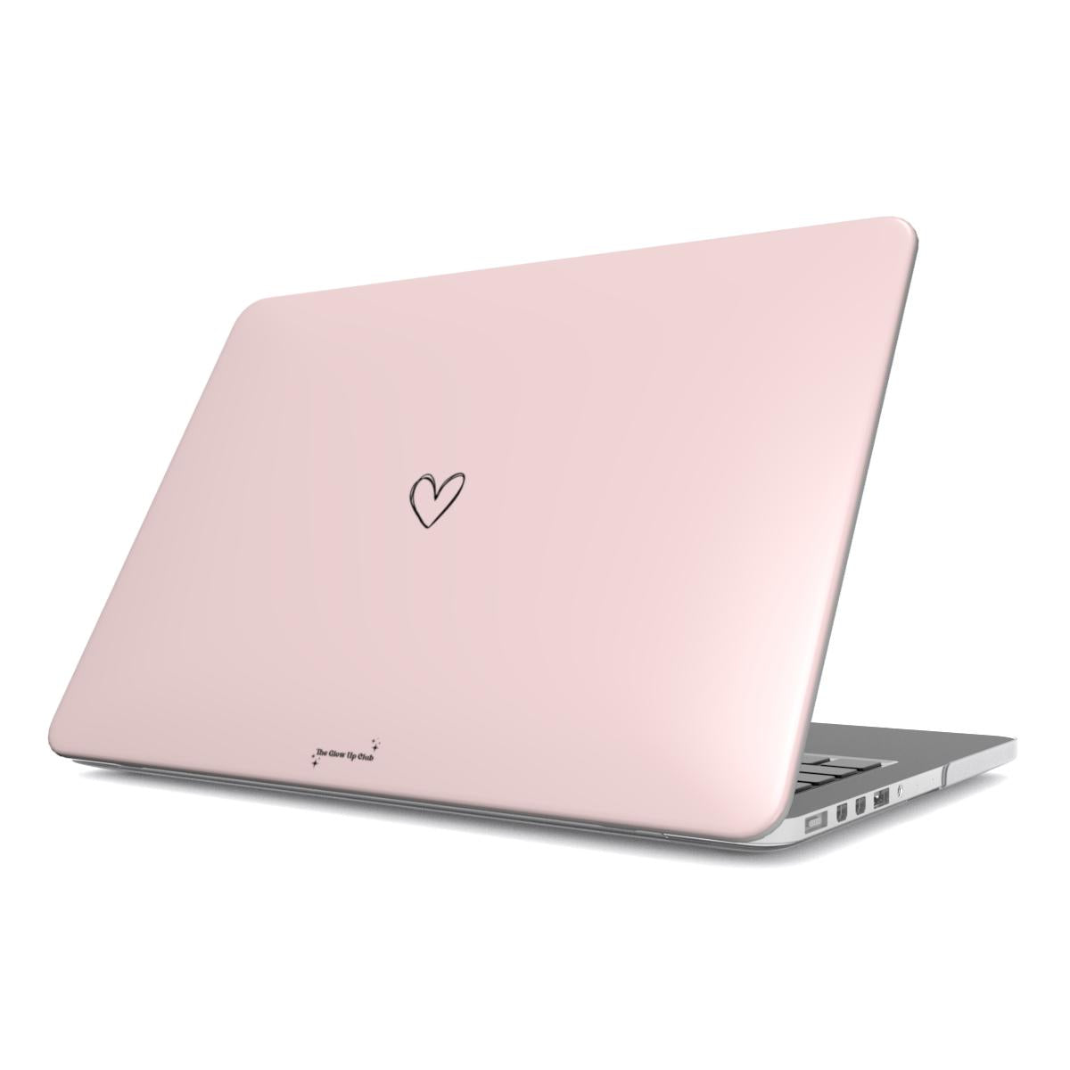 Minimalistic heart pink MacBook Case