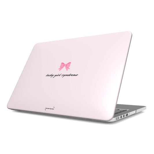 Lucky girl syndrome pink MacBook Case