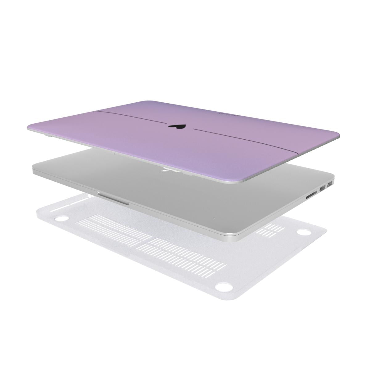 Pastel heart purple MacBook Case