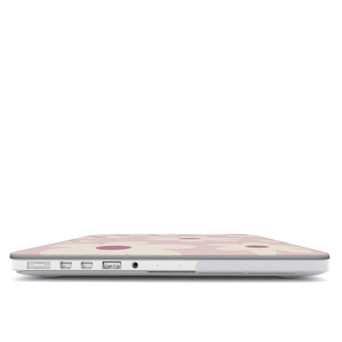 Pink floral pattern MacBook Case