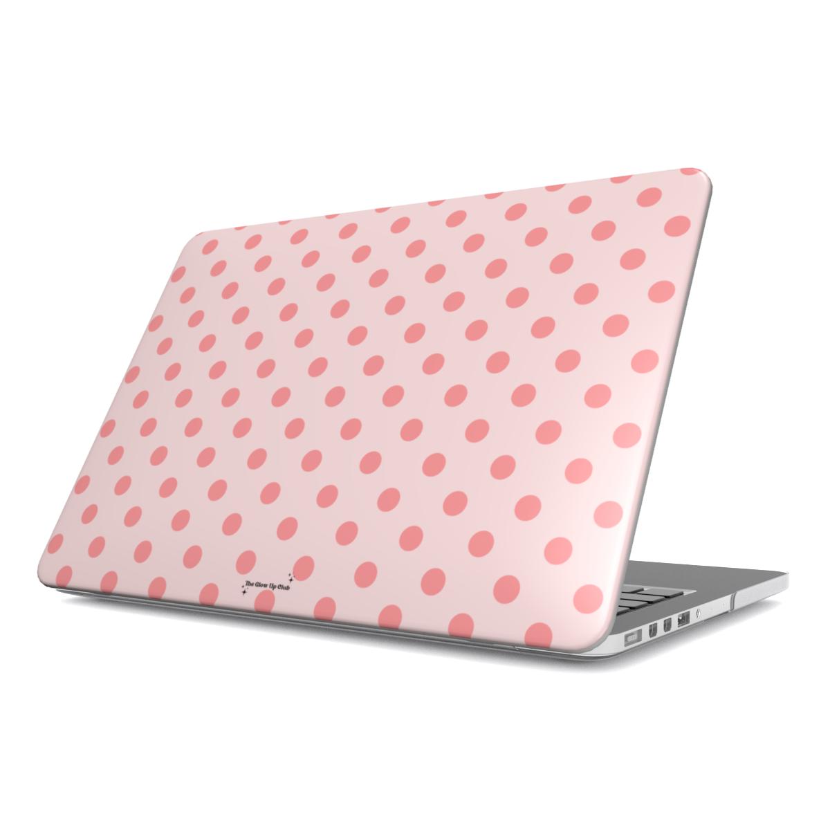 Pink dots MacBook Case