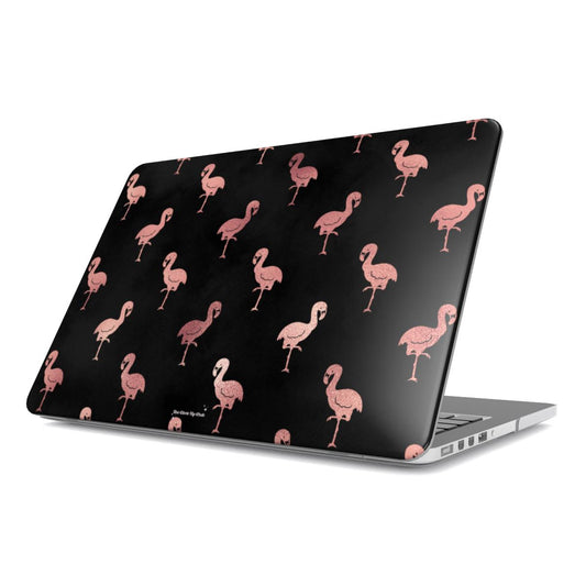 Rose gold flamingos MacBook Case