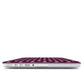 Burgundy dots MacBook Case