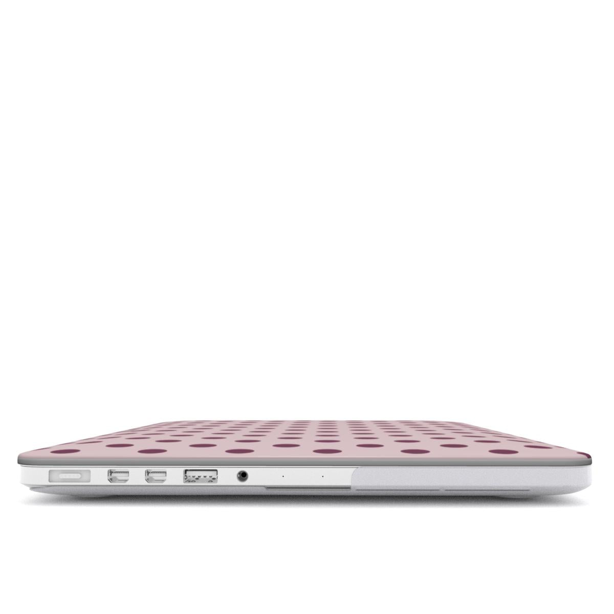 Pink purple dots MacBook Case