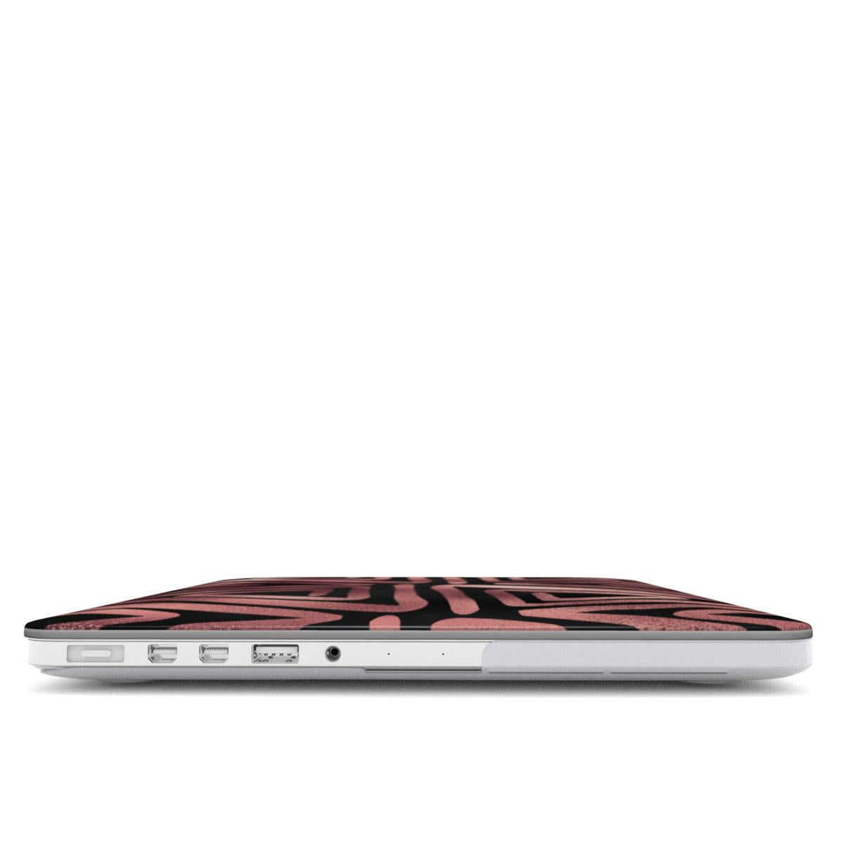 Rose gold triangles MacBook Case