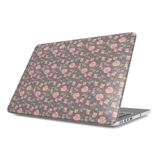 Small roses brown MacBook Case