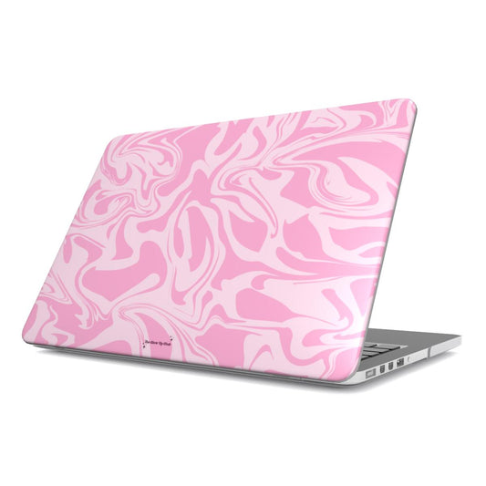 Abstract pink pattern MacBook Case