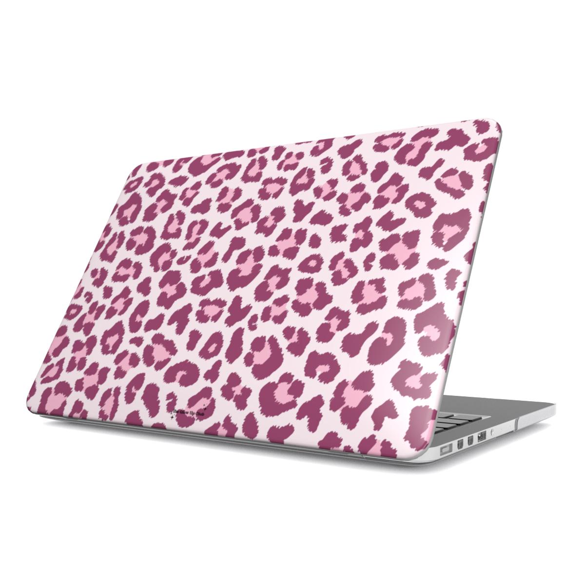 Leopard print double pink MacBook Case