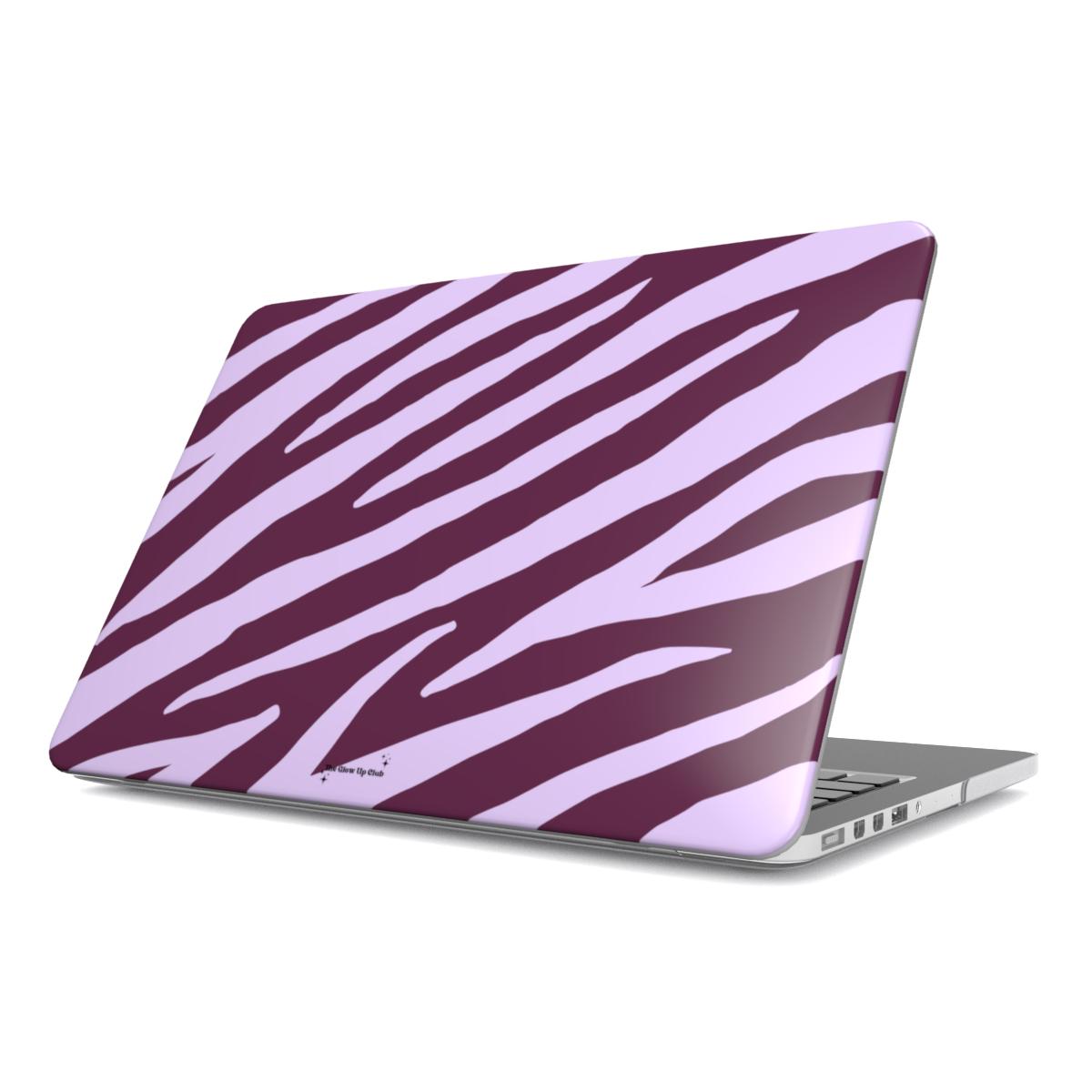 Zebra print purple MacBook Case