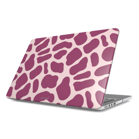 Burgundy giraffe MacBook Case