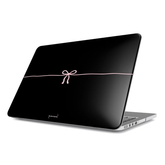 Simple ribbon black MacBook Case